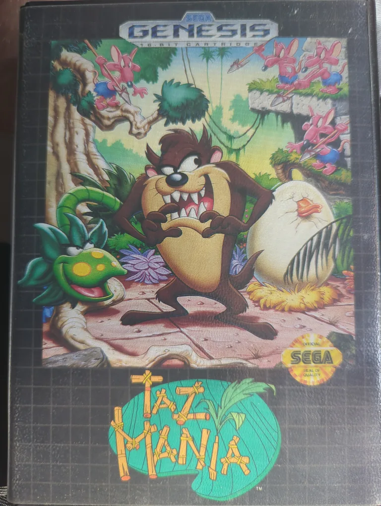 Taz-Mania Sega Genesis 16-Bit Cartridge thumbnail