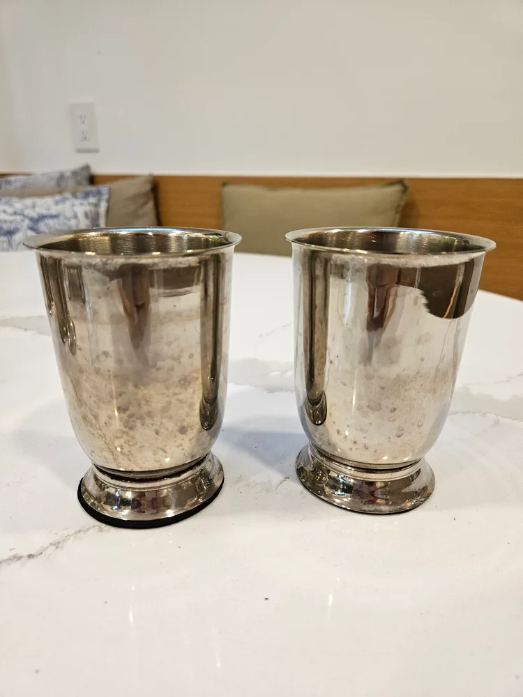 Vintage Silver Plated Tumblers - Set of 2 image indicator(3)