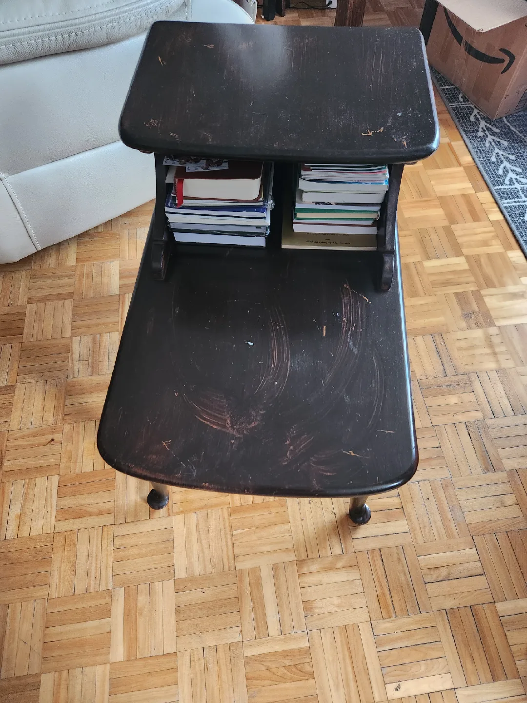 Dark Brown Wooden Side Table thumbnail