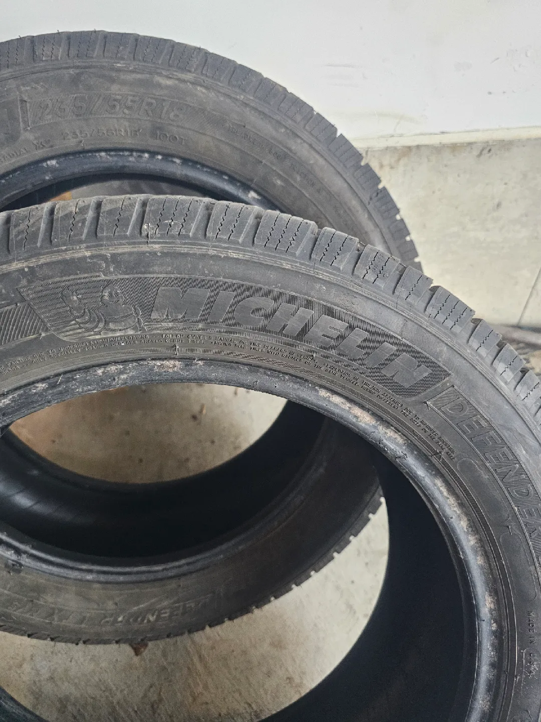 2X235/55/R18 mechelin defender all season tires only 2 image indicator(2)