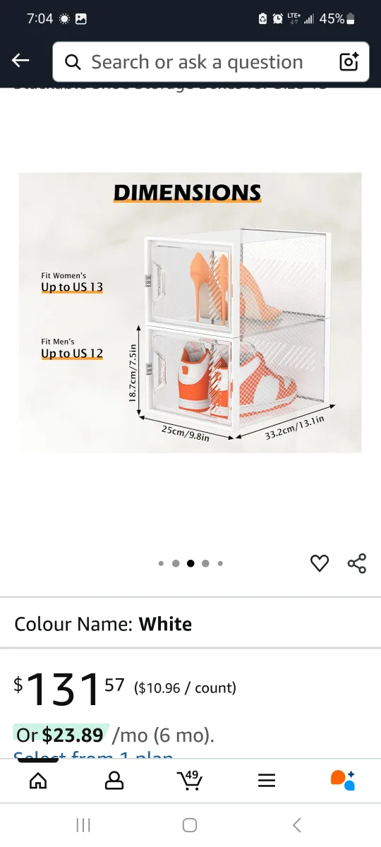 SIMPDIY 12 Pack Shoe Storage Organizer image indicator(2)