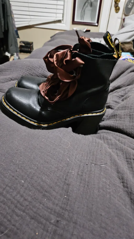 Dr. Martens Black Leather Boots thumbnail