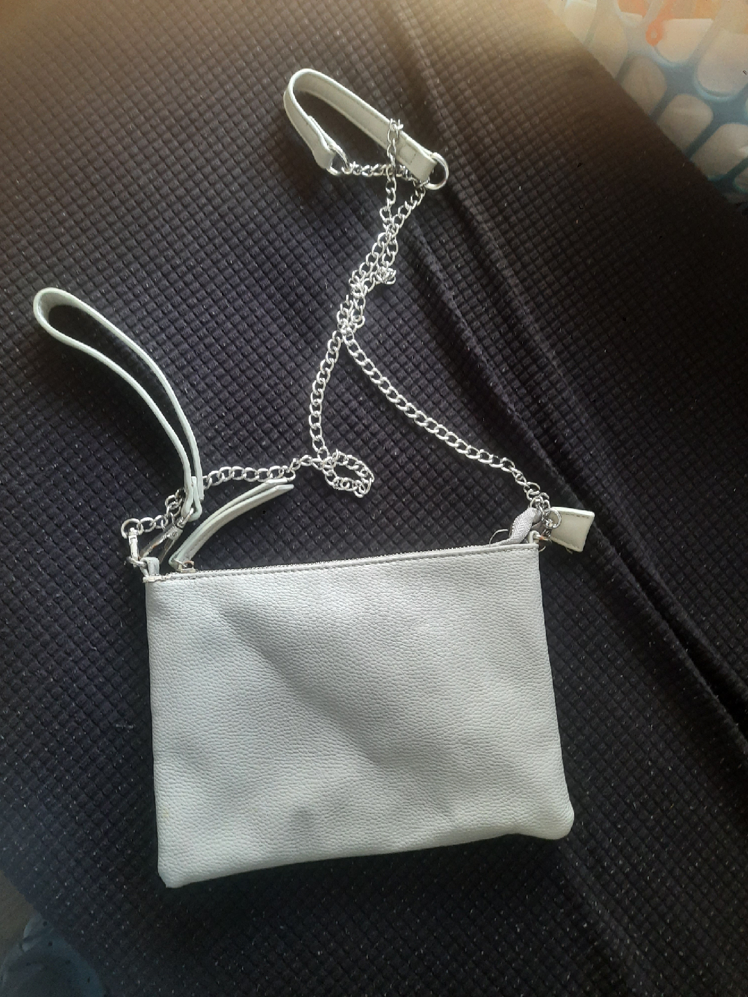 Silver Chain Shoulder Bag