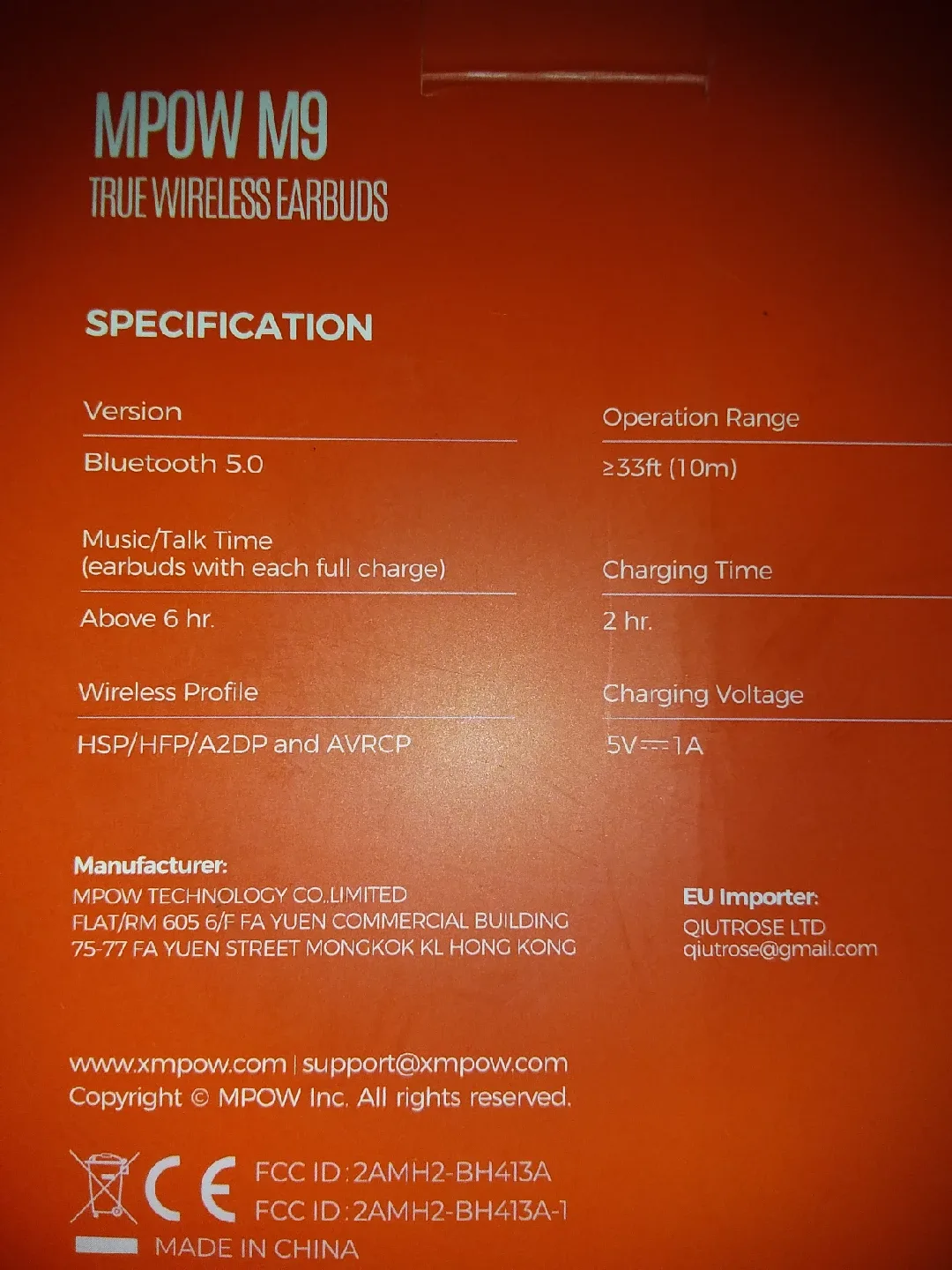 🆕 Mpow M9 True Wireless Earbuds 🆕 image indicator(4)