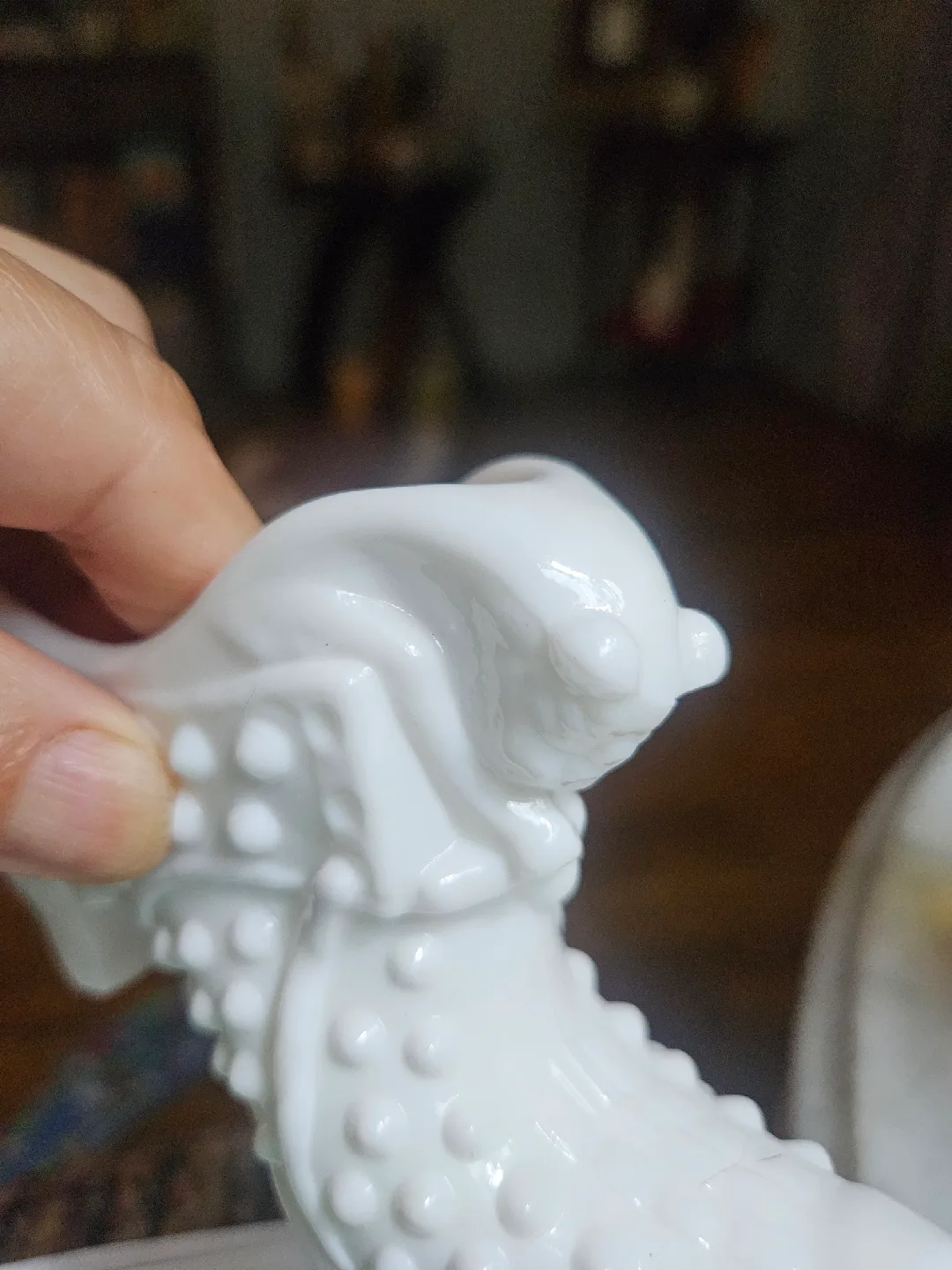 Fenton Hobnal Art. Glass Slipper  Shoe cat head image indicator(3)