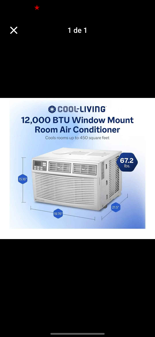 Cool-Living 12,000 BTU Window Air Conditioner
