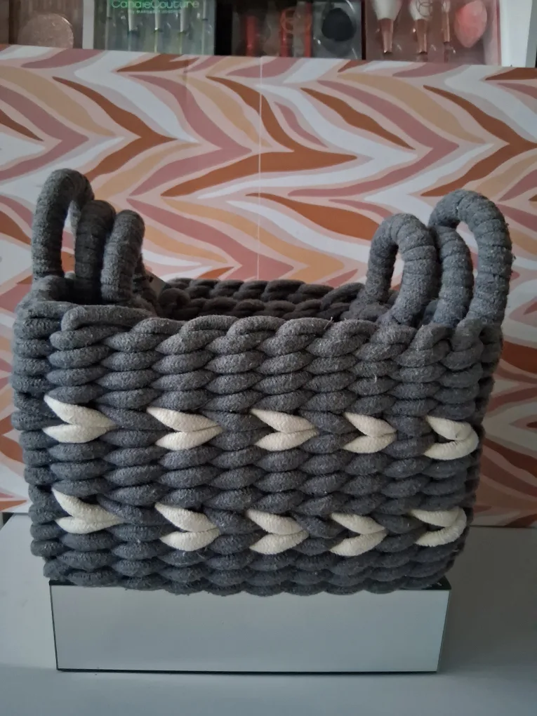 Gray Woven Storage Baskets, Set of 3 thumbnail