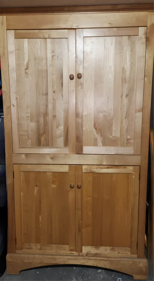 Wooden Armoire/Wardrobe - 77"x41"x25" thumbnail