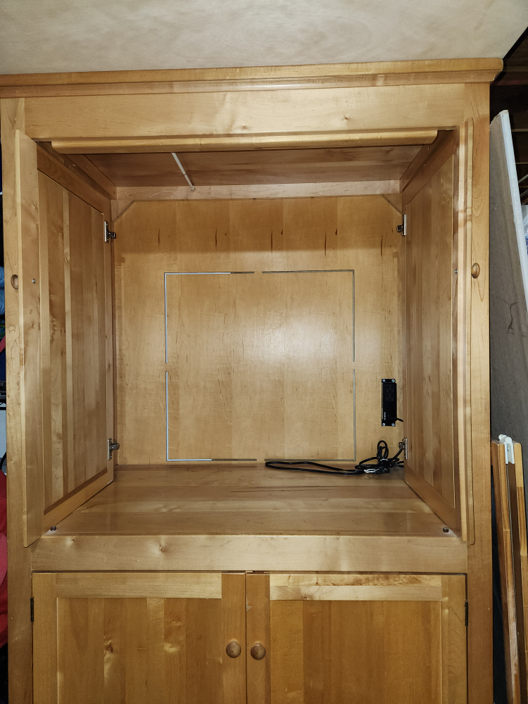 Wooden Armoire/Wardrobe - 77"x41"x25" - photo 4