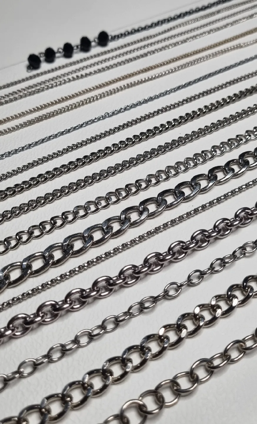 Assorted Silver Chains - Jewellery Making thumbnail