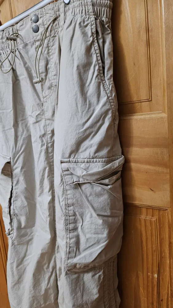 Beige Cargo/Parachute Ankle Length Skirt image indicator(5)