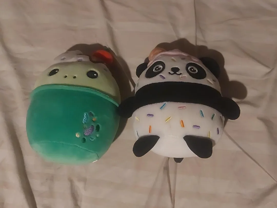 Squishmallows Panda & Green Plush thumbnail