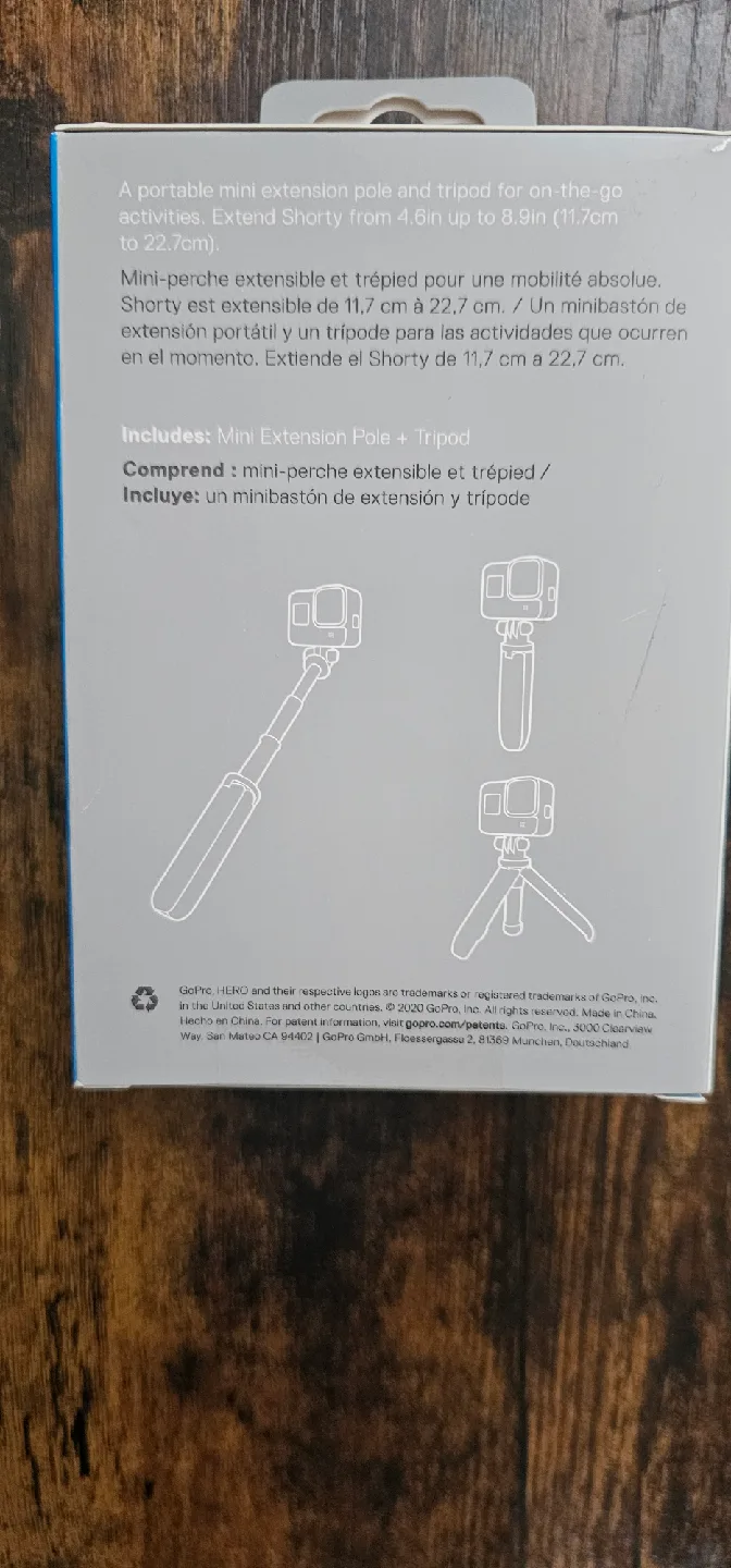 GoPro Shorty Mini Extension Pole + Tripod - New image indicator(2)