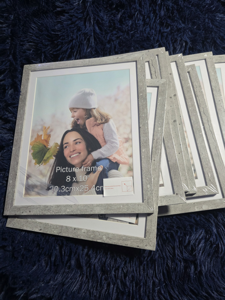 EYMPEU 8x10 Rustic White Picture Frames (Set of 15)