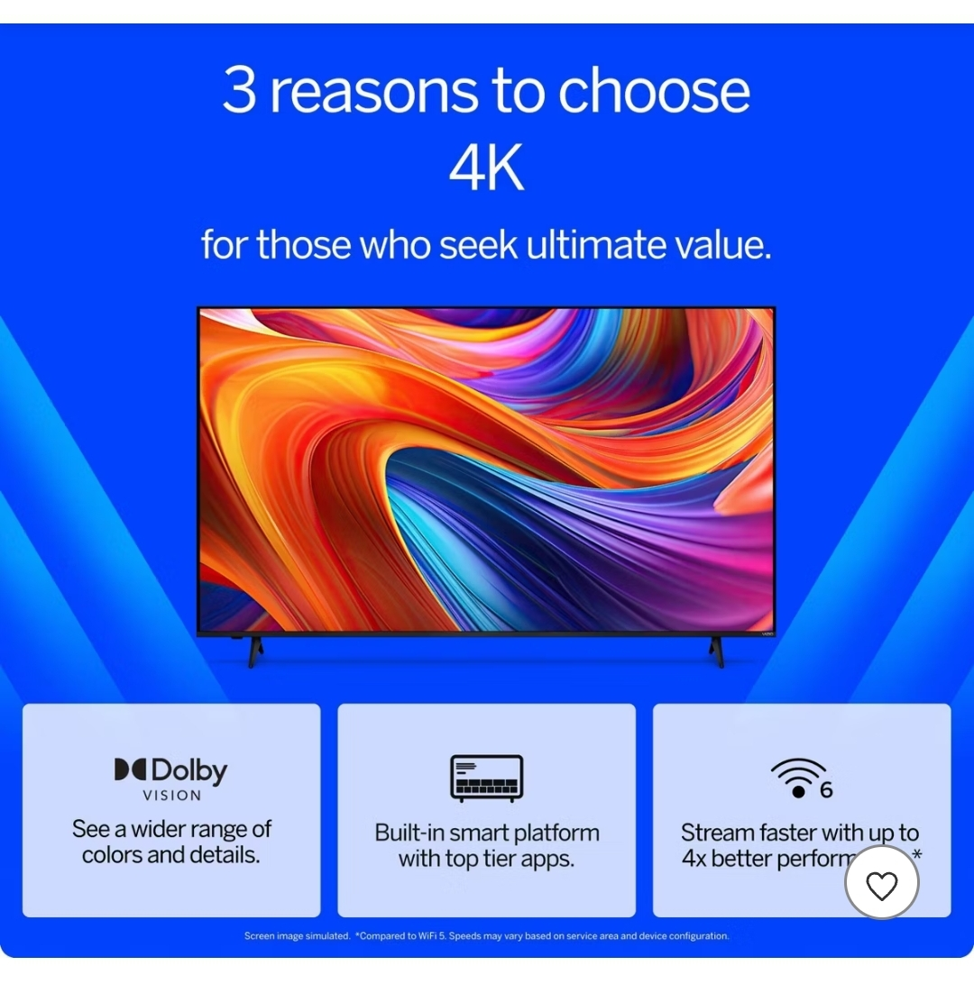 Vizio 55" 4K UHD Smart TV - photo 3