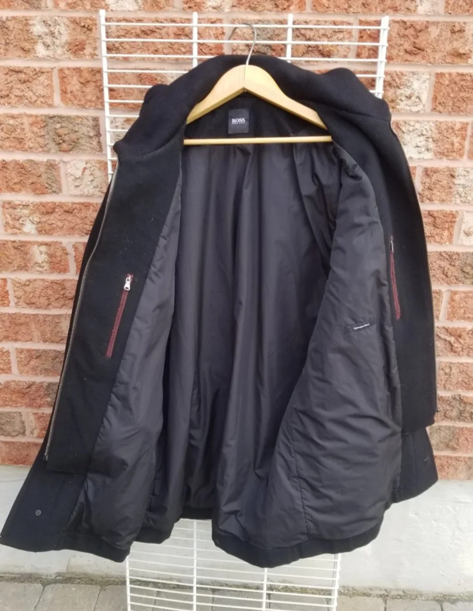 Hugo Boss Black Wool Blend Coat image indicator(2)