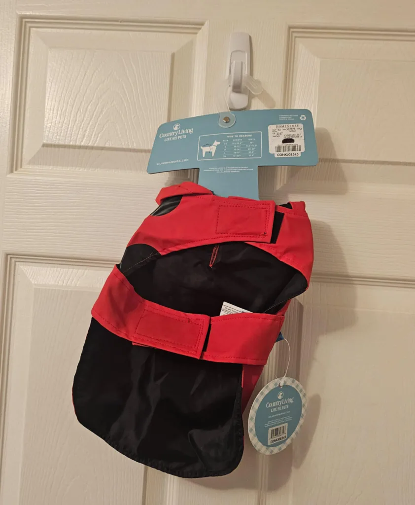 Red and Black Country Living Life With Pets Dog Ladybug Raincoat image indicator(2)