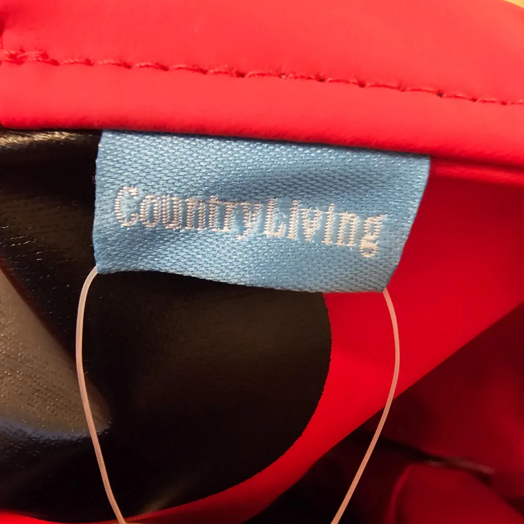 Red and Black Country Living Life With Pets Dog Ladybug Raincoat image indicator(5)