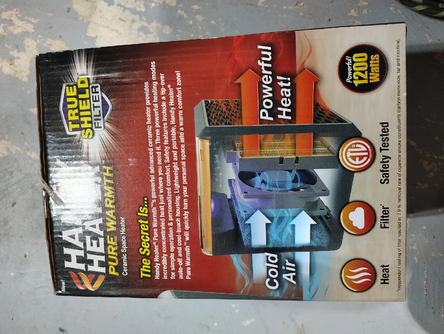 Handy Heater Pure Warmth Ceramic Space Heater image indicator(2)