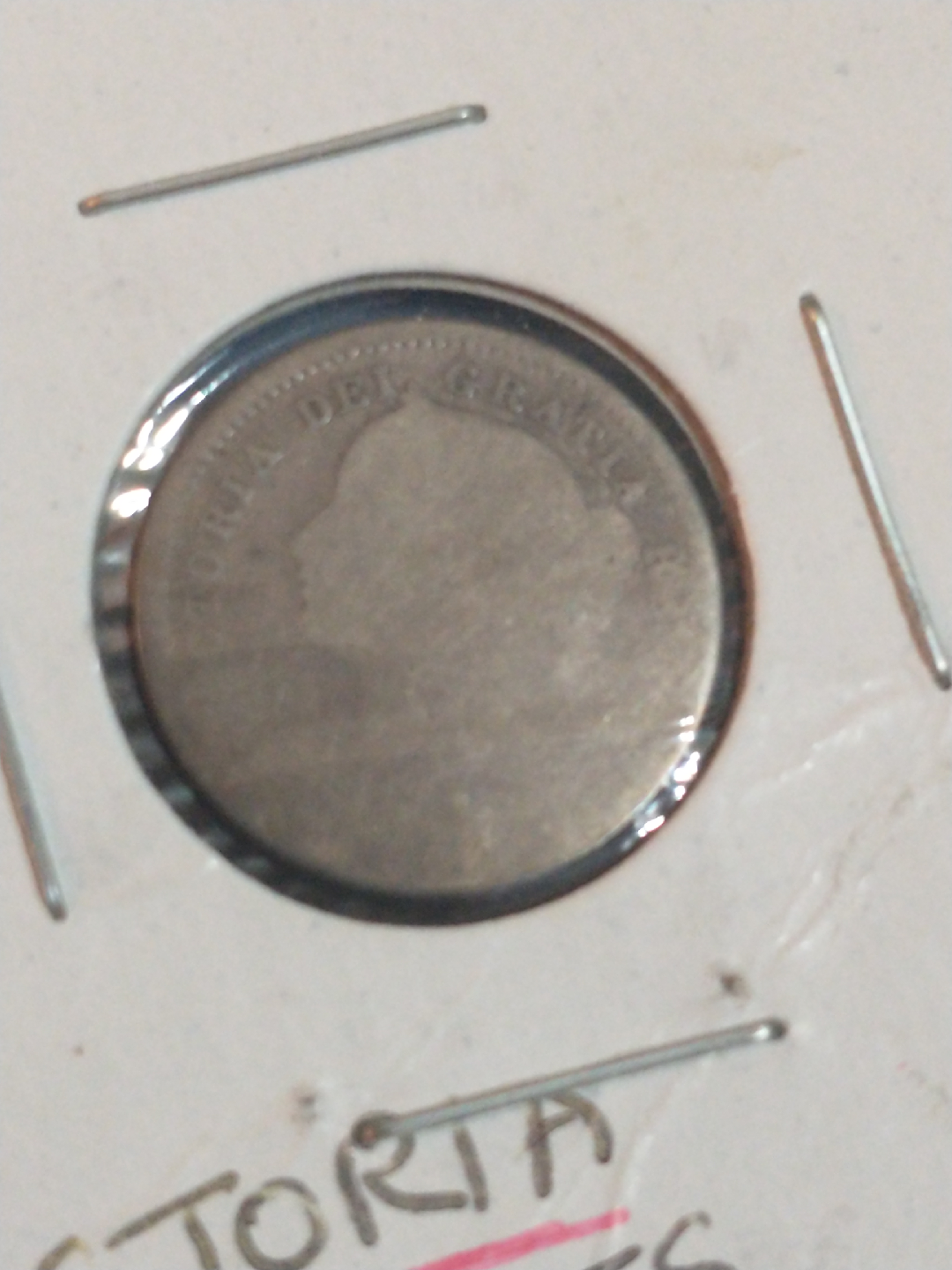 1858 Canada 10 cent Victoria .925 silver coin KM #3 - photo 3