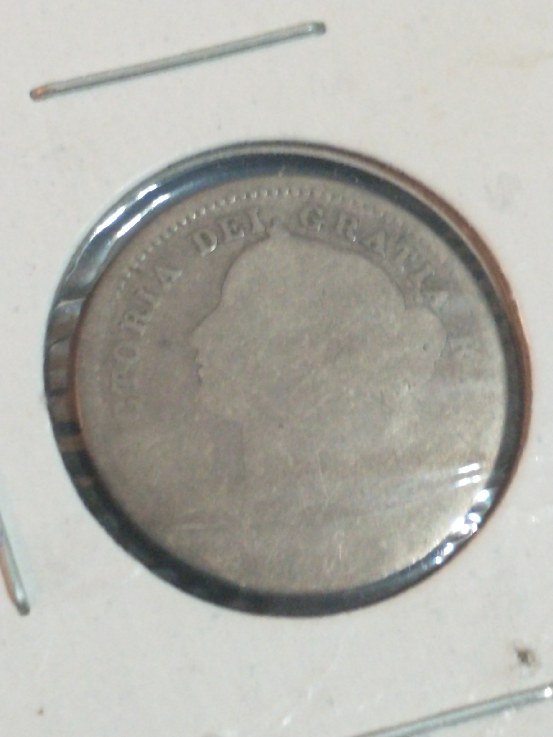 1858 Canada 10 cent Victoria .925 silver coin KM #3 - photo 4