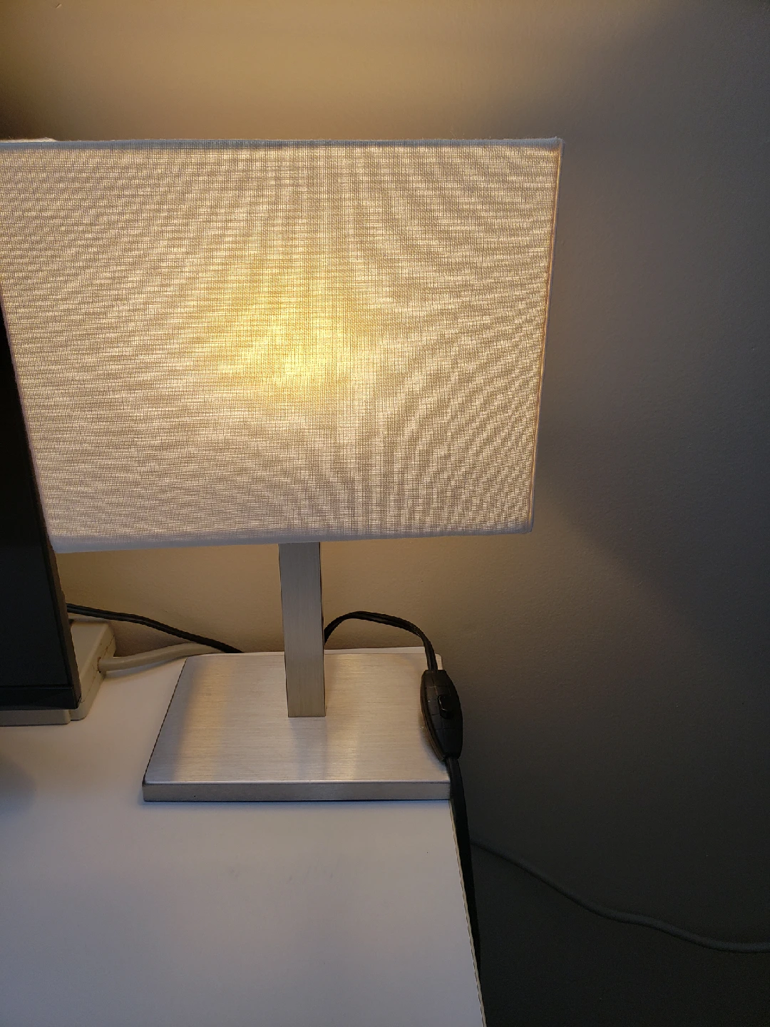 Ikea Table Lamp with Rectangular Shade