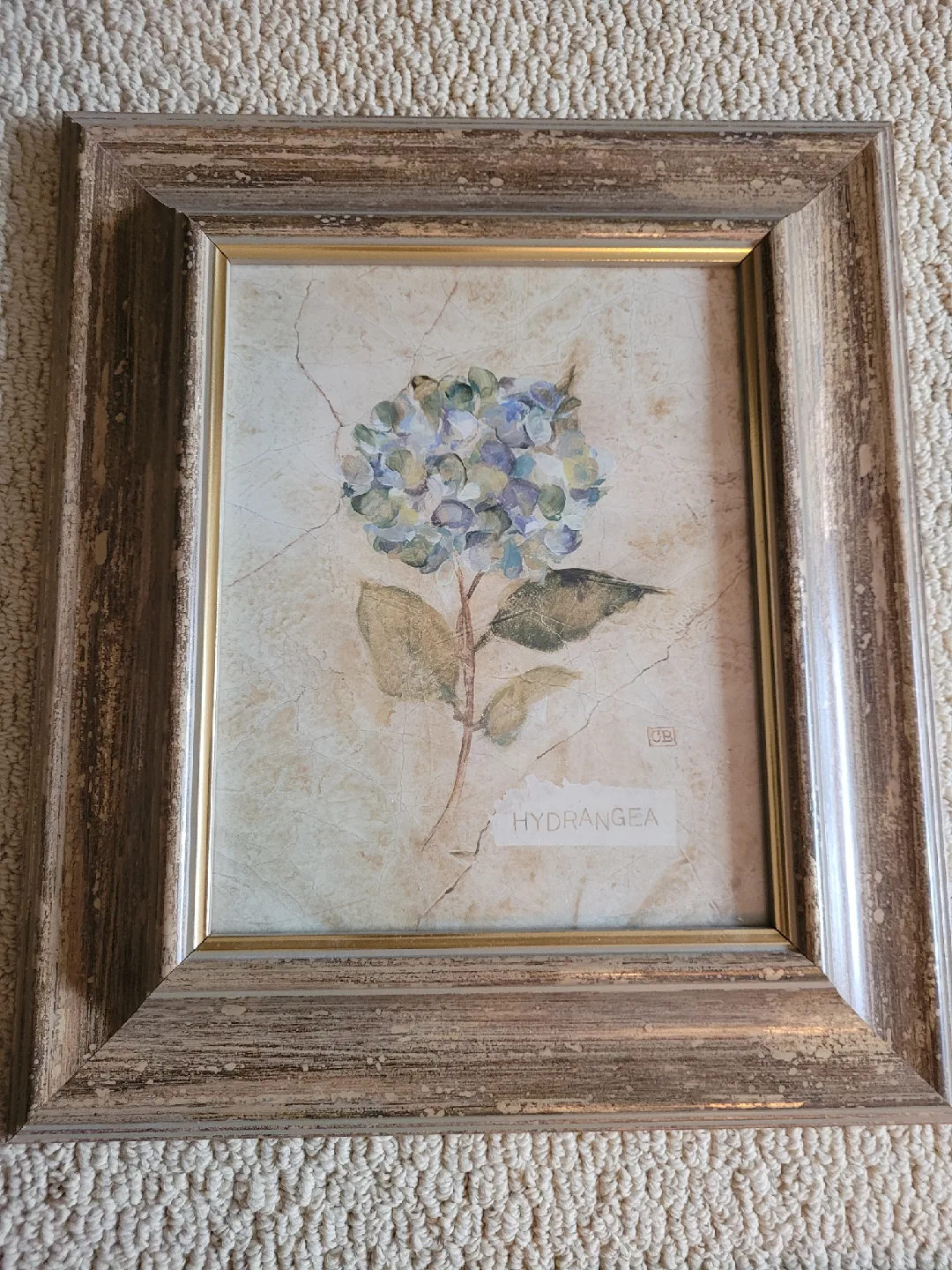 Set of 4 Framed Floral Prints - Magnolia, Lilac, Rose, Hydrangea image indicator(4)