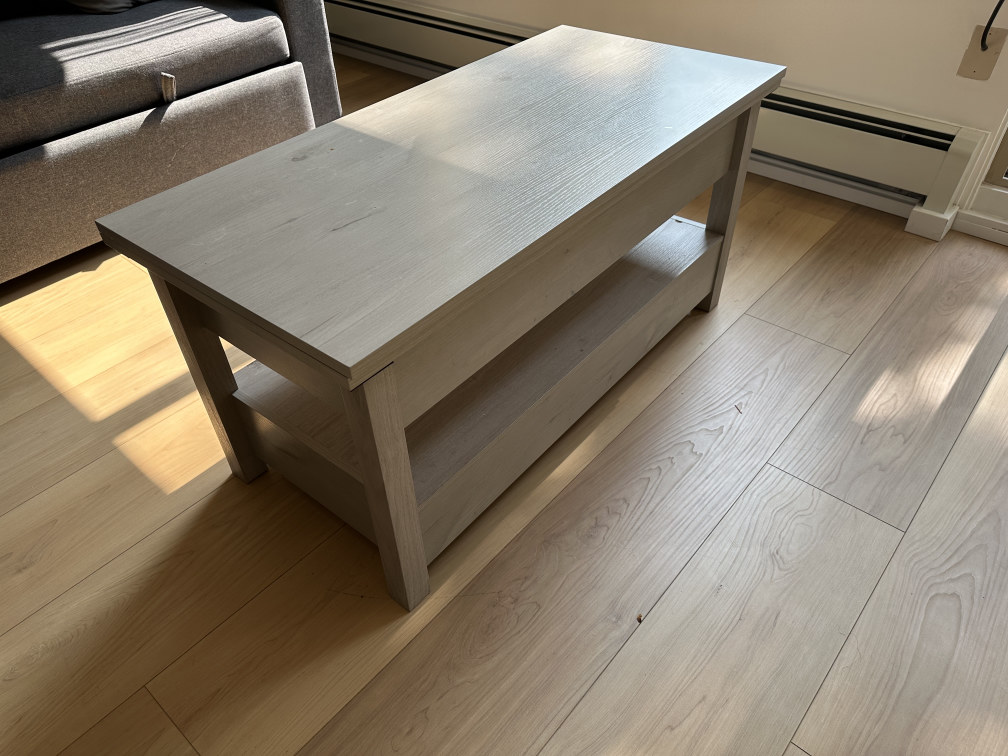 Lift Top Coffee Table - Light Wood - photo 2