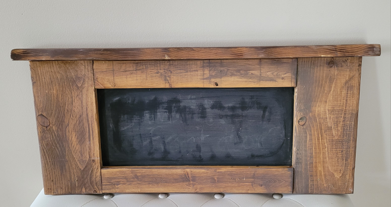 Rustic Wood Chalkboard Sign