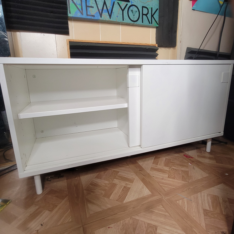 White Sliding 2 Door Cabinet - photo 3
