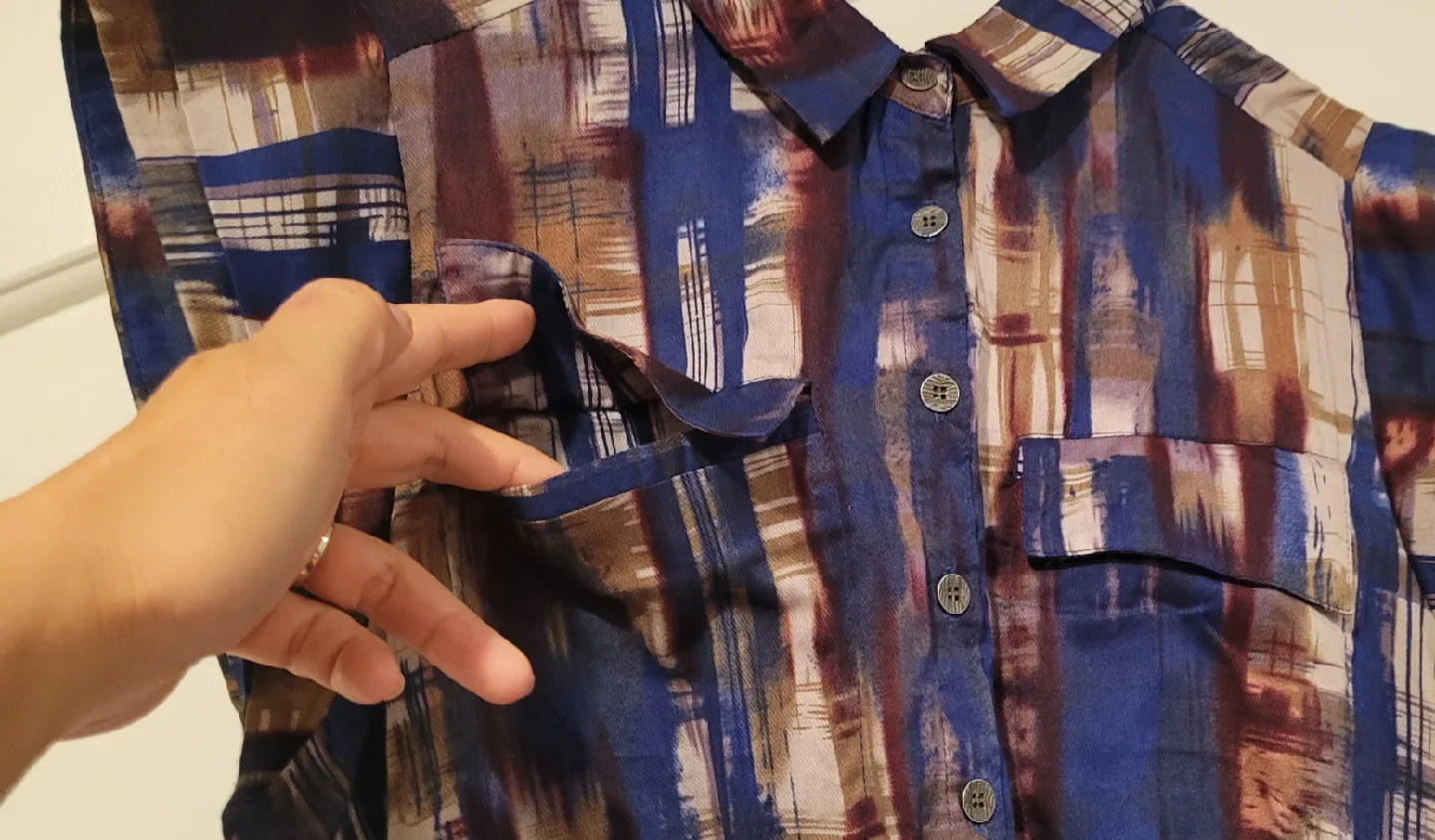 Abstract Print Sleeveless Dress by Akira image indicator(5)