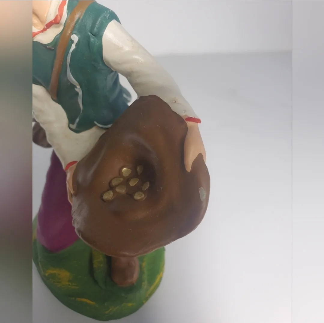 Vintage Antique Vintage Paper Mache 6” H Nativity Figure image indicator(4)