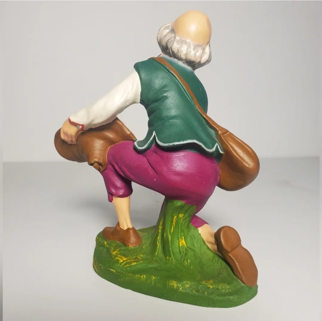 Vintage Antique Vintage Paper Mache 6” H Nativity Figure image indicator(7)