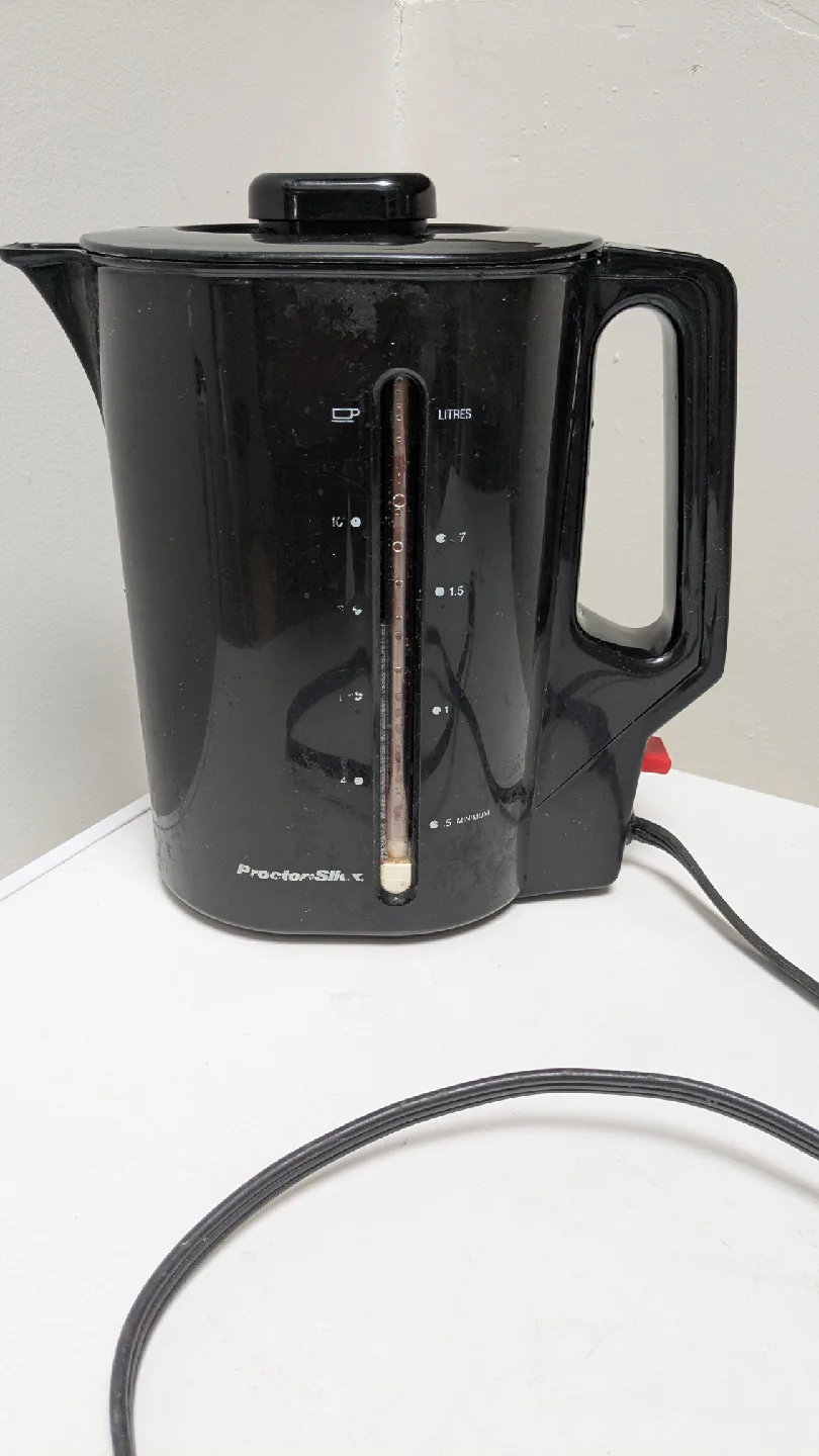 Proctor Silex Black Electric Kettle 1.7L