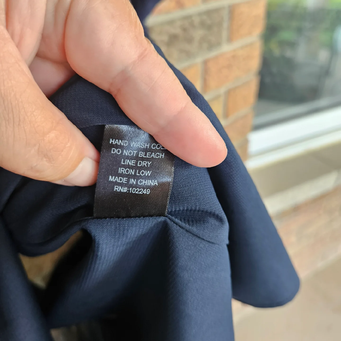 Skies Are Blue  V-Neck Lacey  Shift Dress Navy Blue Size M image indicator(6)