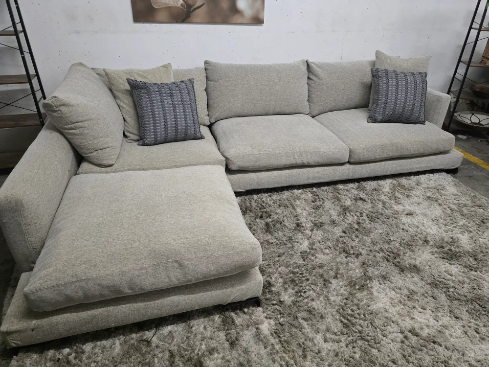 Camerich down filled sectional. cloud sofa couch. delivery image indicator(3)