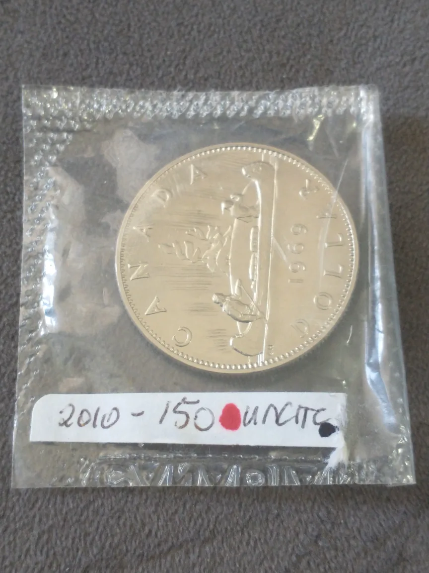 SOLD 1969 Canada uncir. silver dollar (no silver) KM#76.1 image indicator(3)