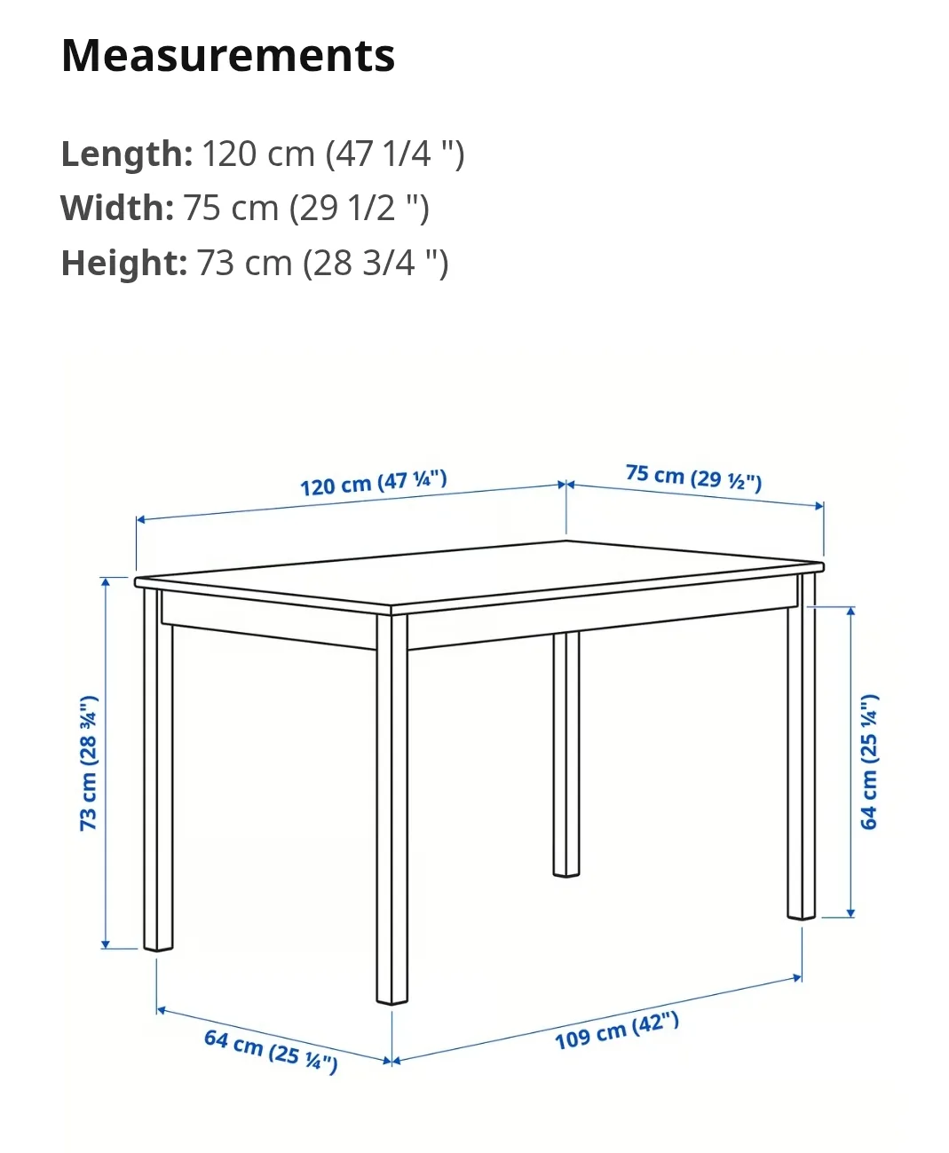 Dining table INGO - 120cm image indicator(5)