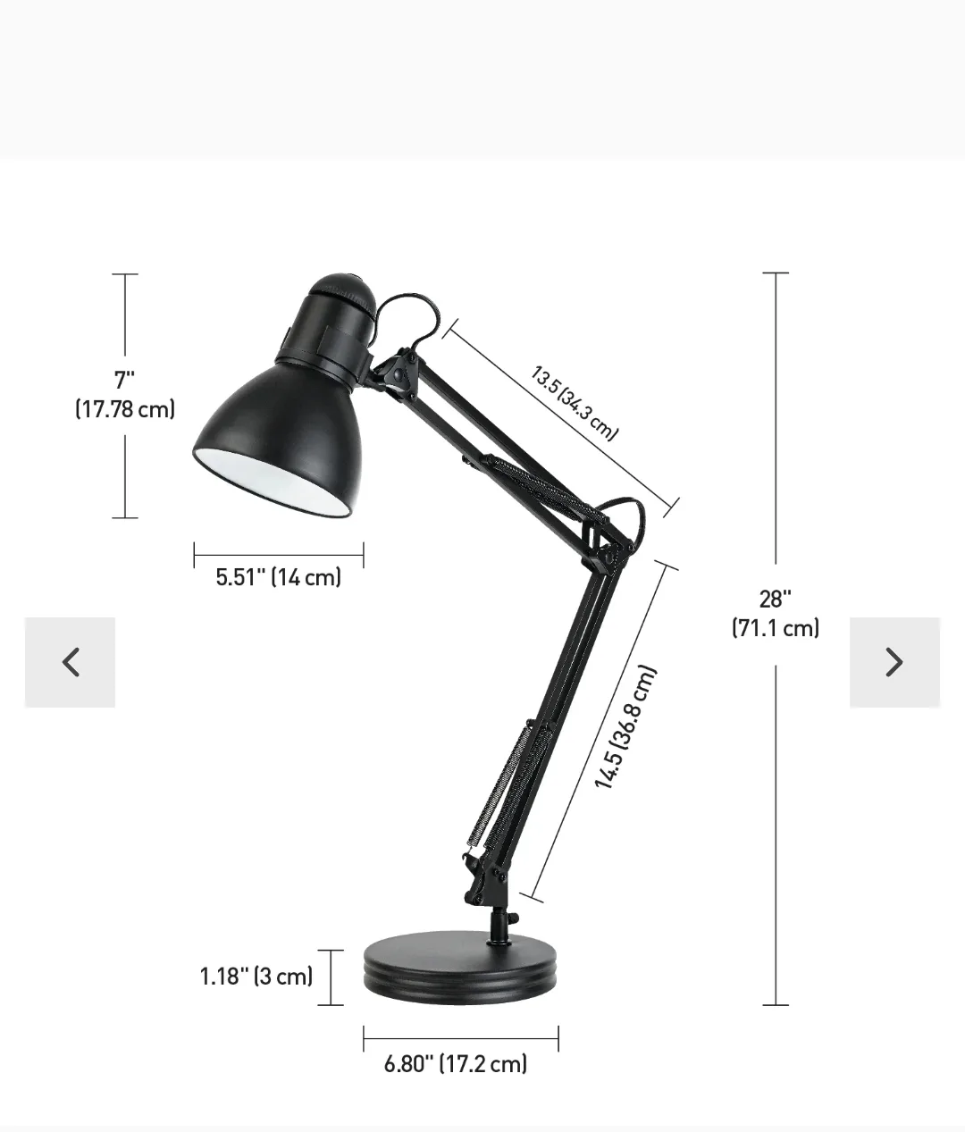 Electric Black Desk/ Work Lamp image indicator(7)
