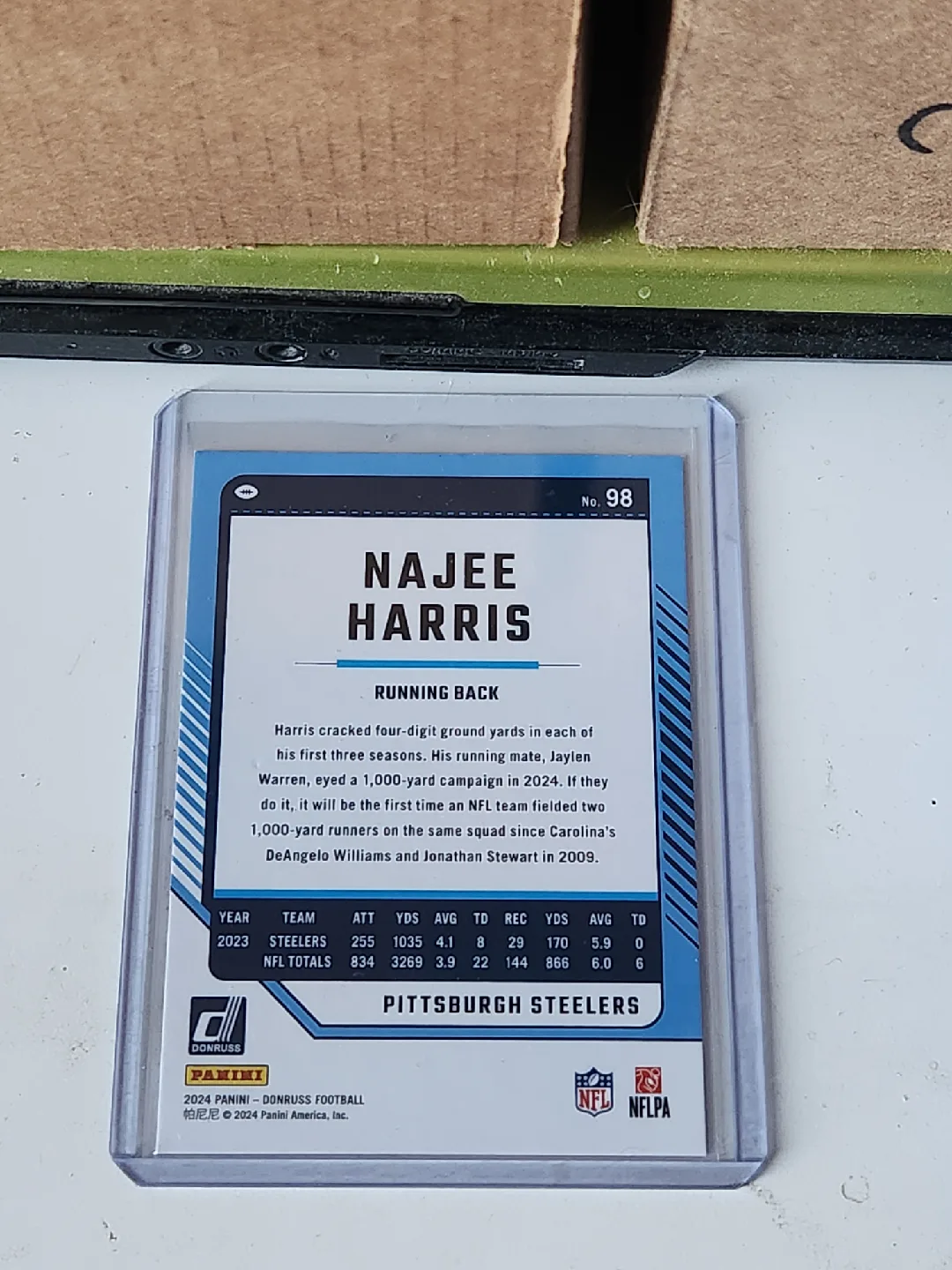 Najee Harris Donruss Press Proof Football Card image indicator(2)