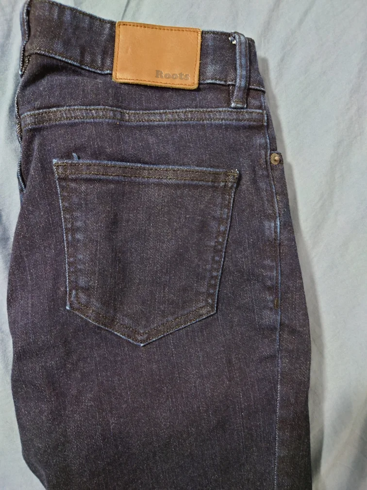 Roots Dark Wash Jeans - Size 27 thumbnail