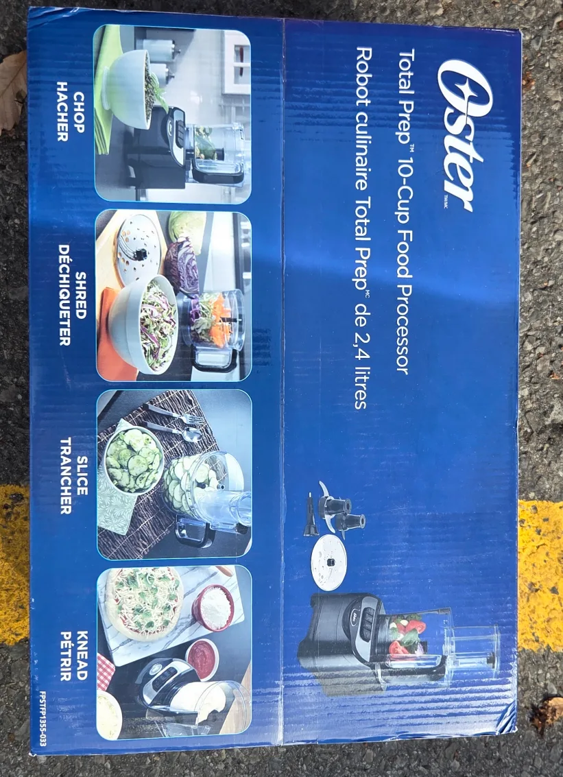 Oster Total Prep 10-Cup Food Processor - Like New! image indicator(3)