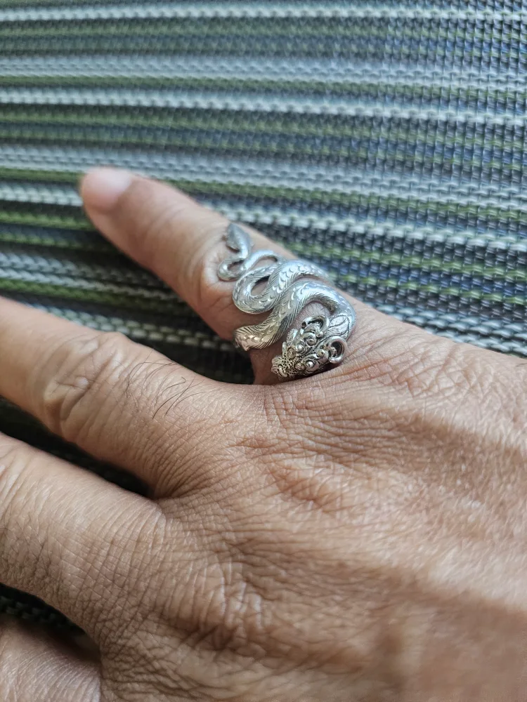 Snake Ring, Silver stamped 925 thumbnail