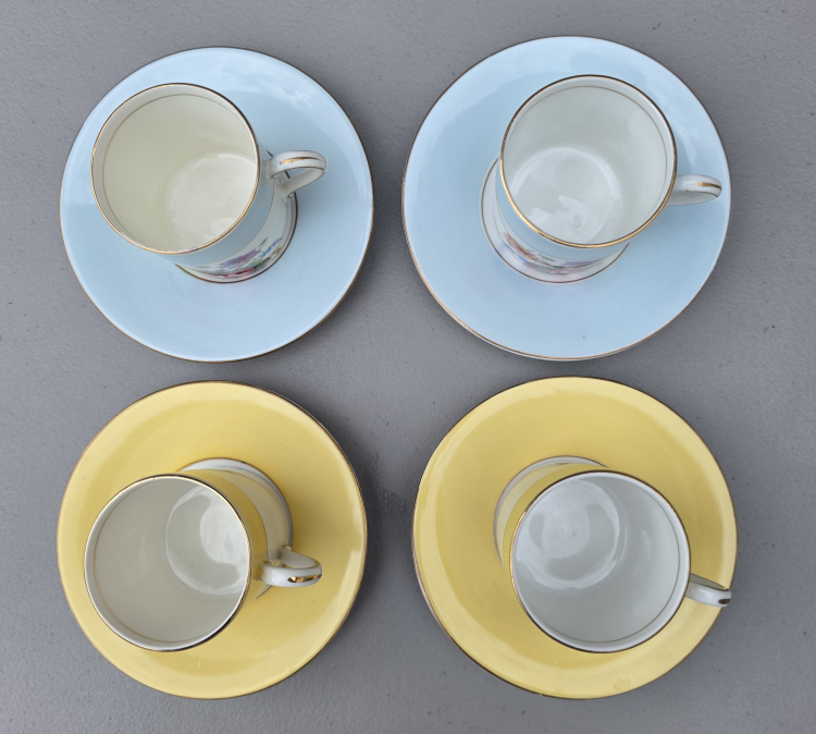 Colclough China Tea Cup & Saucer Set (4) - photo 2