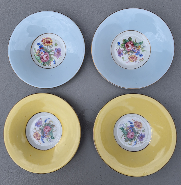 Colclough China Tea Cup & Saucer Set (4) - photo 3