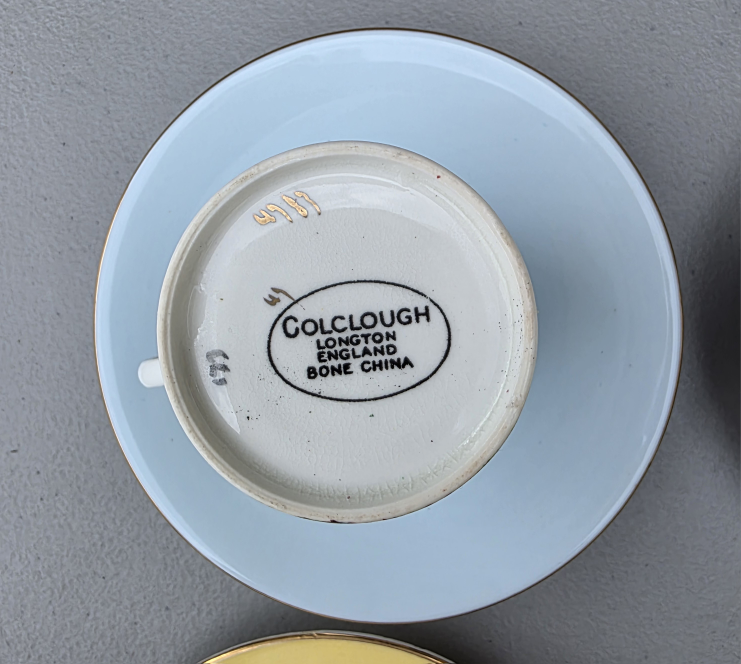 Colclough China Tea Cup & Saucer Set (4) - photo 5