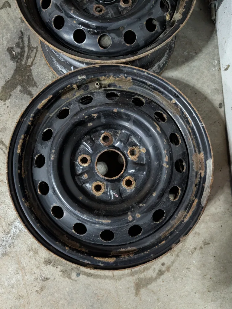 (2)-15 Inch Steel Rims 5x114.3 thumbnail
