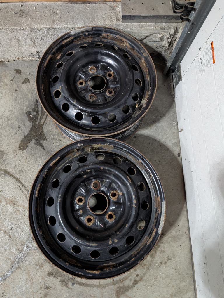 (2)-15 Inch Steel Rims 5x114.3 - photo 3