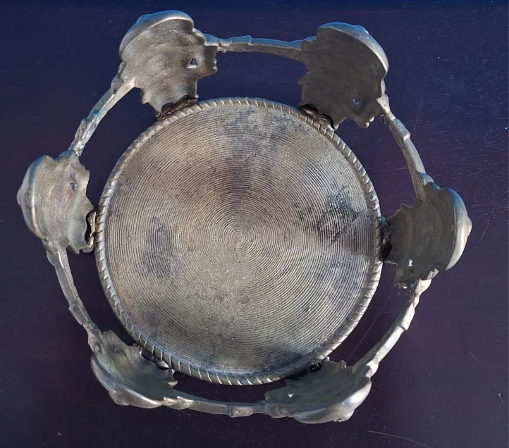 Vintage Large  Solid Brass Nutcracker Plant Holder image indicator(3)