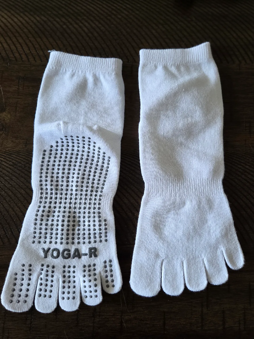 Yoga Toe Socks - White 🥕 thumbnail